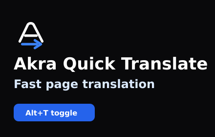 Akra Quick Translate